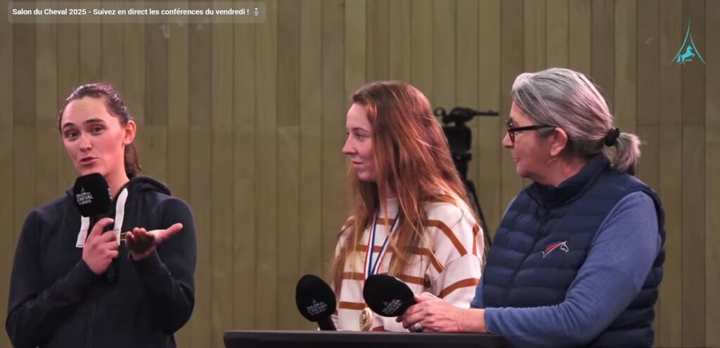 Conférence sur les métiers de l'équitation, présentation des participants