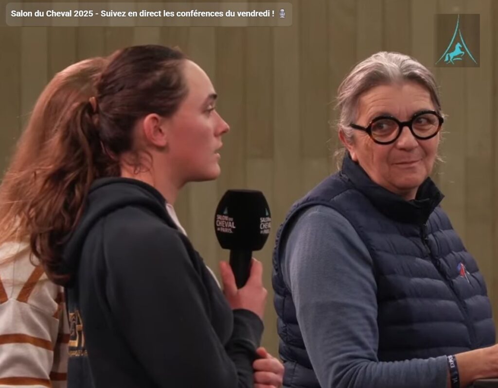 Participation de Louise, de la Team LMs à la conférence du Salon du Cheval