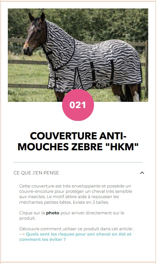 Couverture intégrale anti-mouches HKM