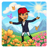 avatar Bitmoji de la monitrice profitant du printemps