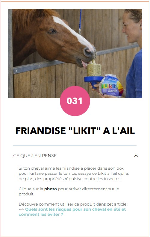 Friandise Likit à l'ail anti insectes