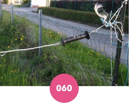 Poignée de porte de clôture Voss pour électrification