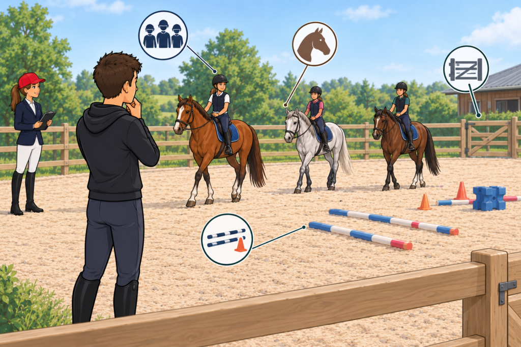 Déroulement EPMSP équitation